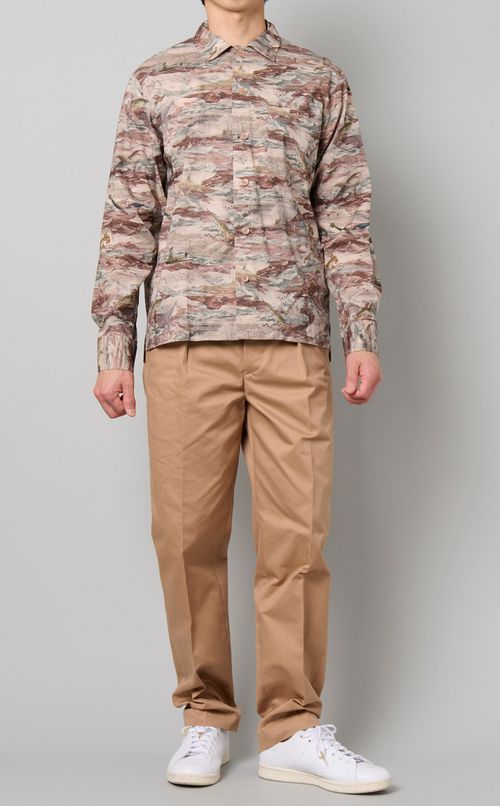 シャークプリントオープンシャツ