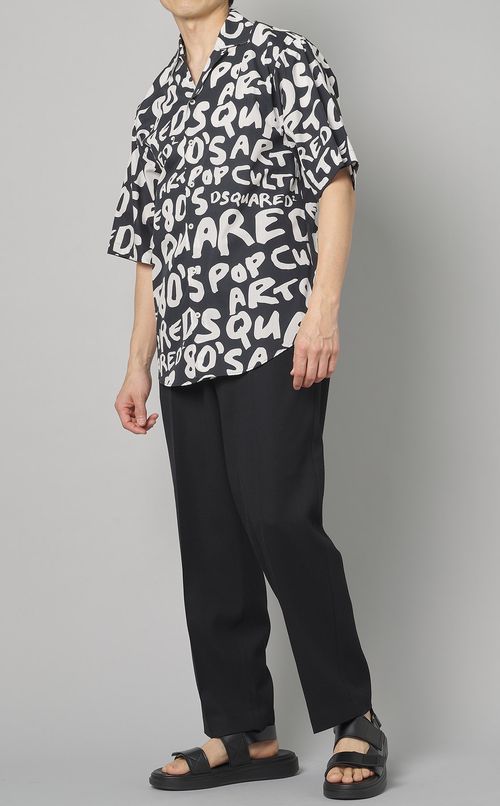 マルチプリントオープンカラーシャツ