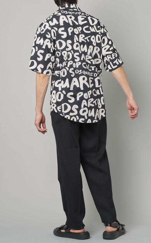 マルチプリントオープンカラーシャツ