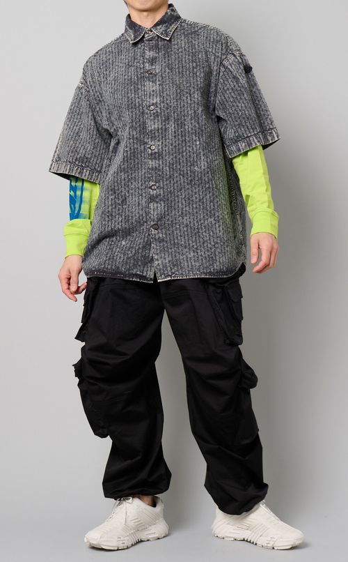 ドットカットレースシャツ