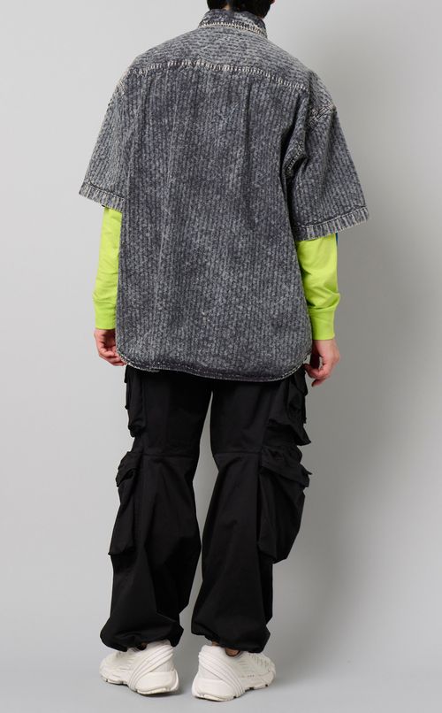 ドットカットレースシャツ