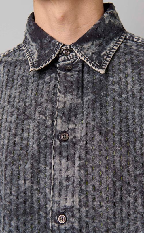 ドットカットレースシャツ