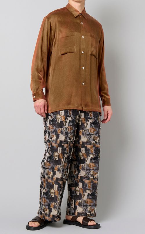 アブストラクトジャカードタンゴパンツ