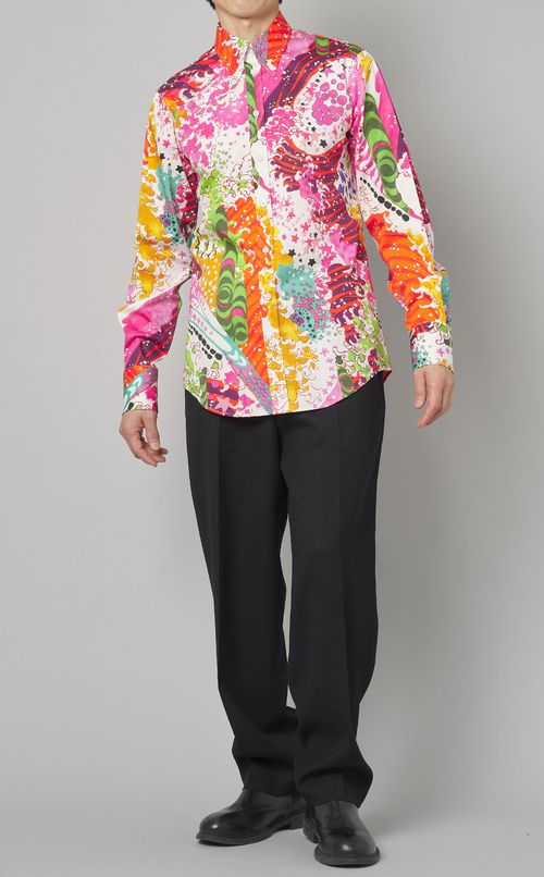 サイケデリックロングスリーブシャツ