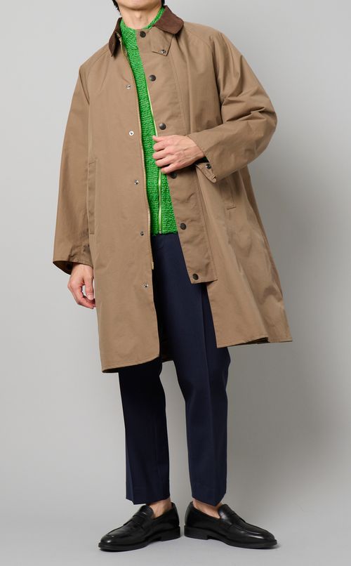 ソリッドツイードブルゾン