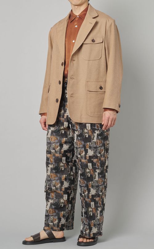 アブストラクトジャカードタンゴパンツ