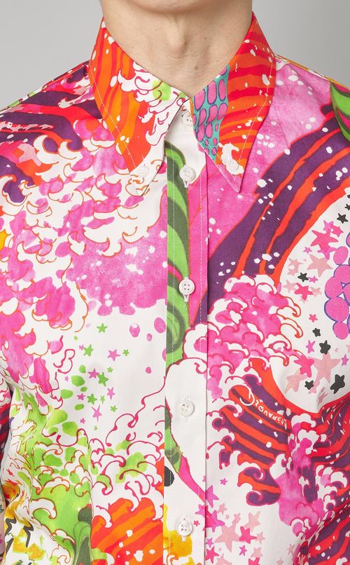 サイケデリックロングスリーブシャツ