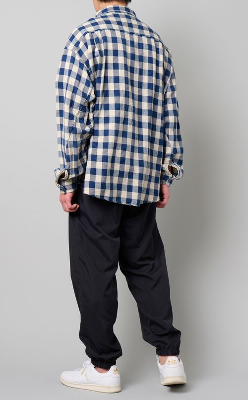 コットンリネンバギーシャツ