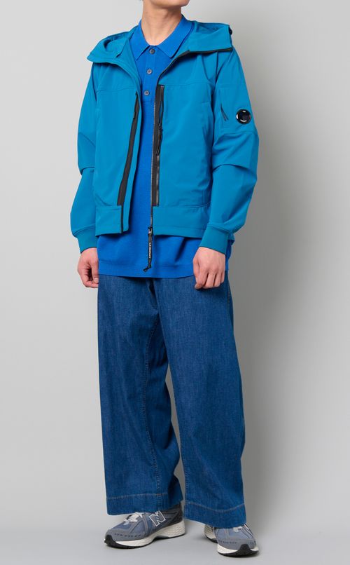 サシコ柄織ニットポロ