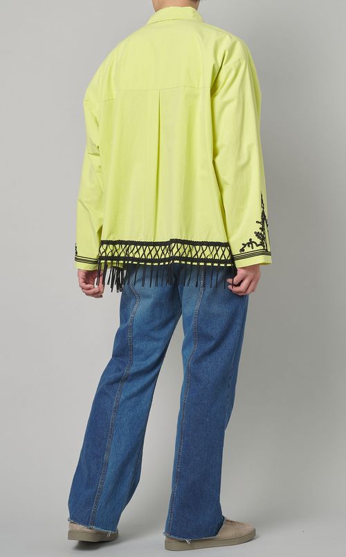 エンブロイダリーフリンジシャツ