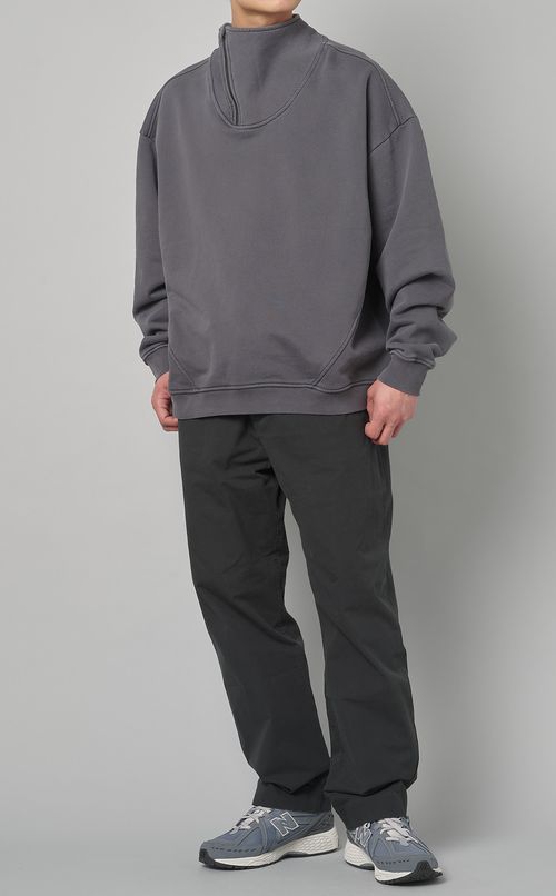 コットンフリースジッププルオーバー