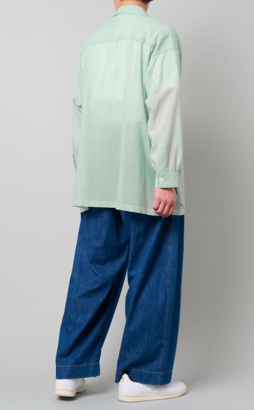 マイクロチェックシャツジャケット