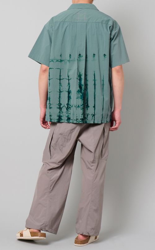 ハンドダイオープンカラーシャツ