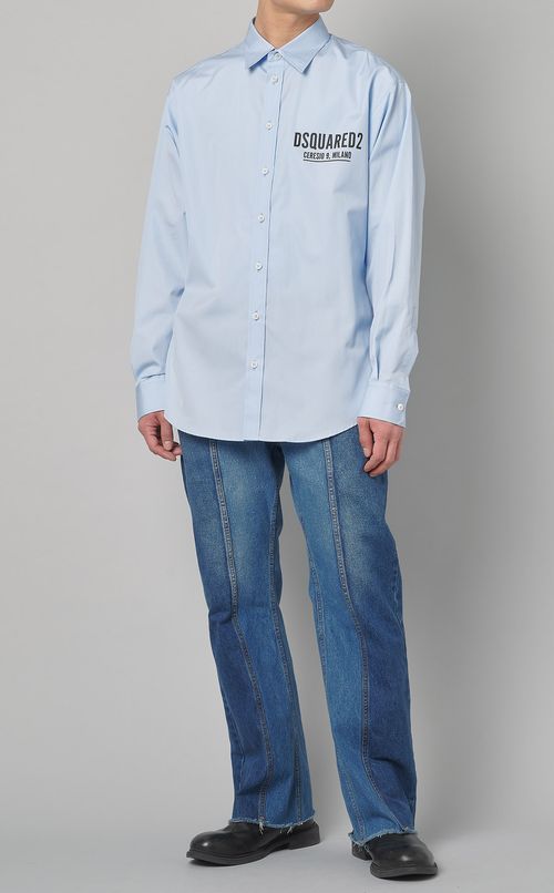 ロゴプリントシャツ