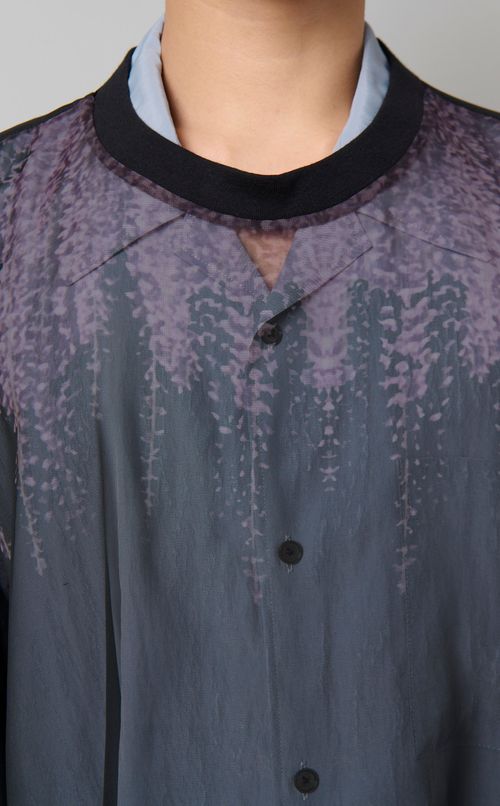 ウィステリアプリントシースルTシャツ