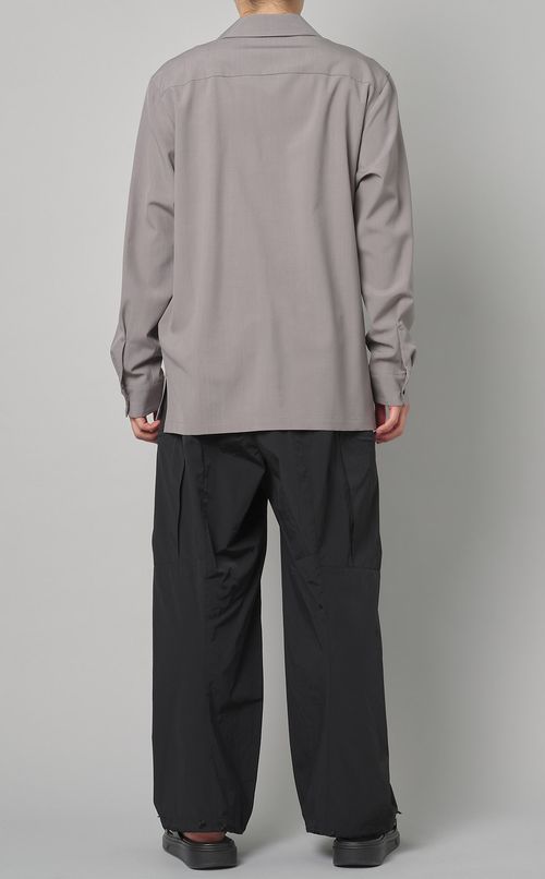 ベルテッドロングスリーブシャツ