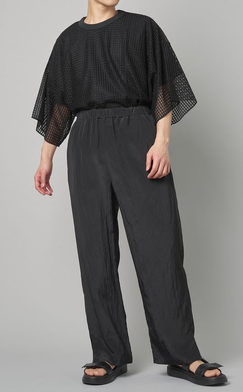 メッシュクルーネックTシャツ