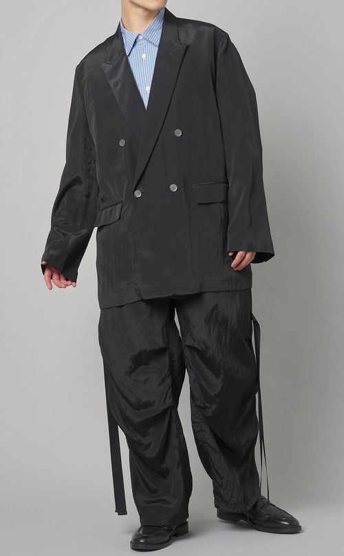 ストライプボックスプリーツシャツ