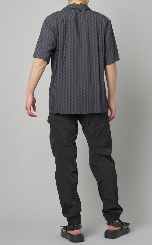 プリントオープンシャツ