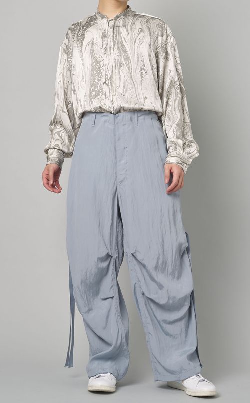 ビスコースワッシャーパラシュートパンツ