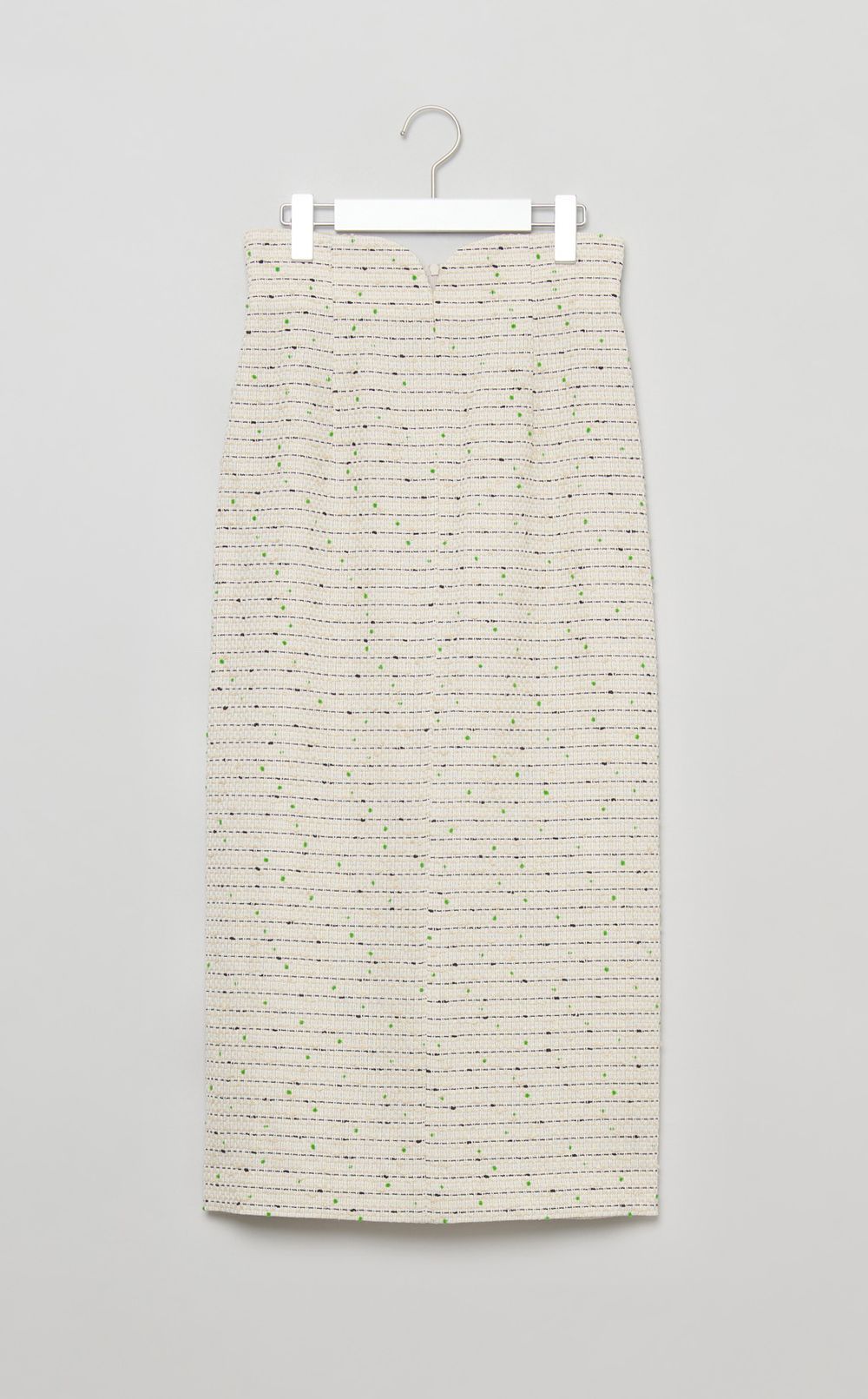 ツイード Iラインスカート