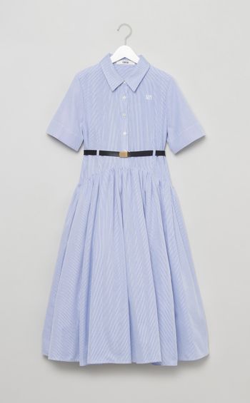 ベルト付きワンピース