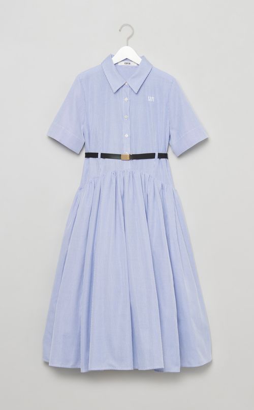 ベルト付きワンピース