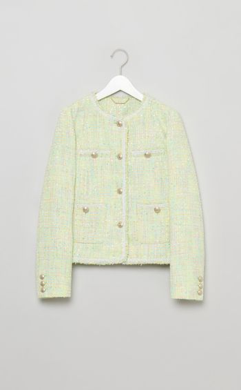 フリンジツイードジャケット