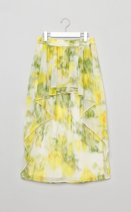 フラワープリントフレアスカート