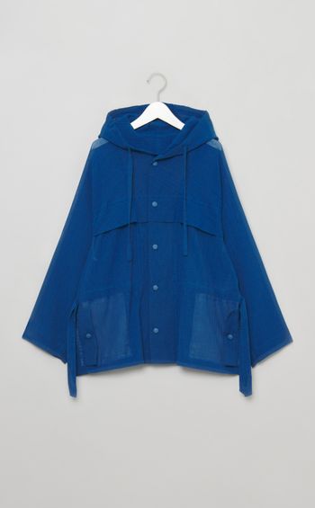 オーバーサイズシアーフーディブルゾン