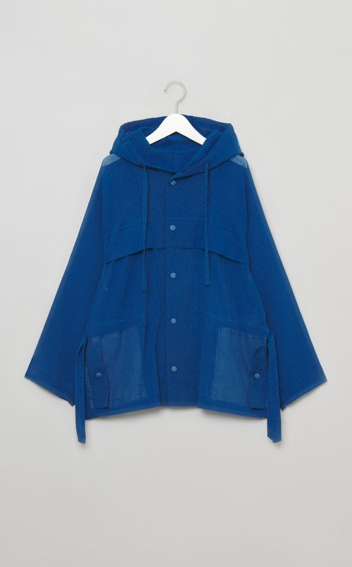 オーバーサイズシアーフーディブルゾン