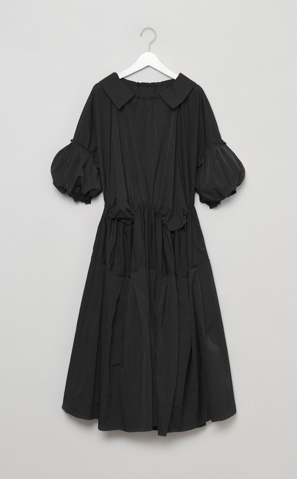 ナイロンタフタギャザーワンピース