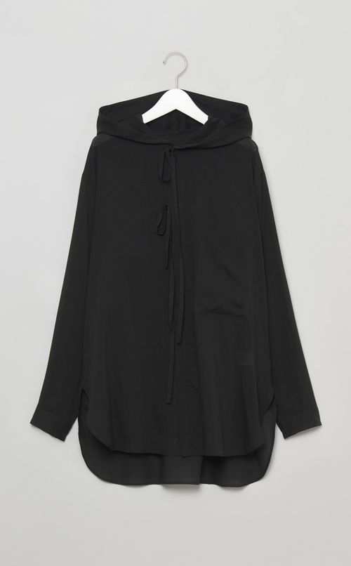 オーバーサイズフーディーブラウス