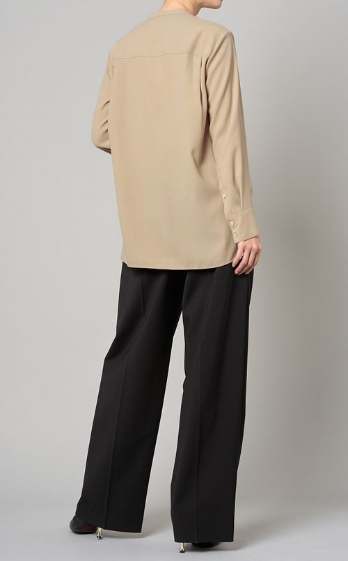 ジョーゼットフロントポケットブラウス