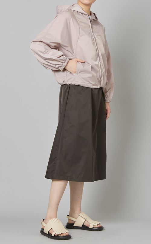 ボリュームスリーブフーディブルゾン