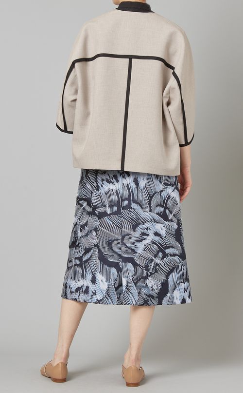 グログランパイピングジャケット