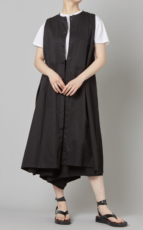 クルーネックポケットワンピース