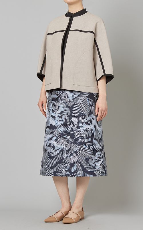 グログランパイピングジャケット