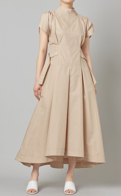 ギャザースリーブサイドタイワンピース