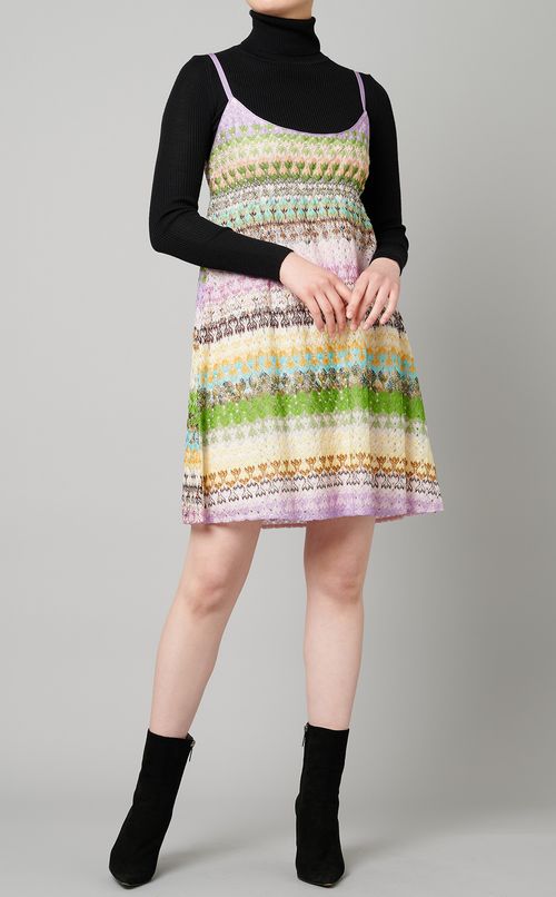 ボヘミアンデザインキャミソールワンピース