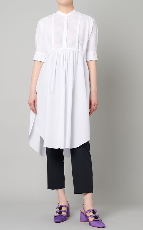 スタンドカラーヨークシャツ