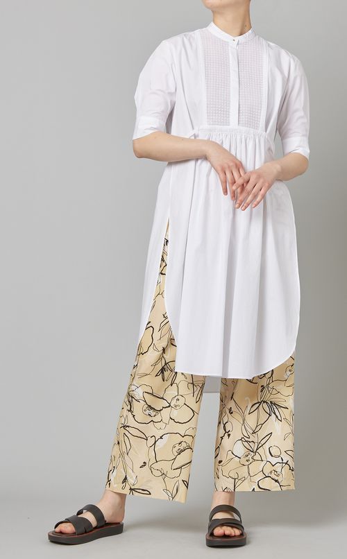 スタンドカラーヨークシャツ