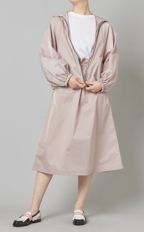 ボリュームスリーブフーディブルゾン