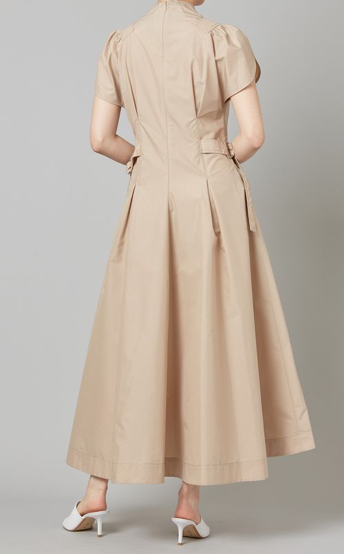 ギャザースリーブサイドタイワンピース