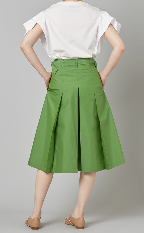 タッククロップドワイドパンツ