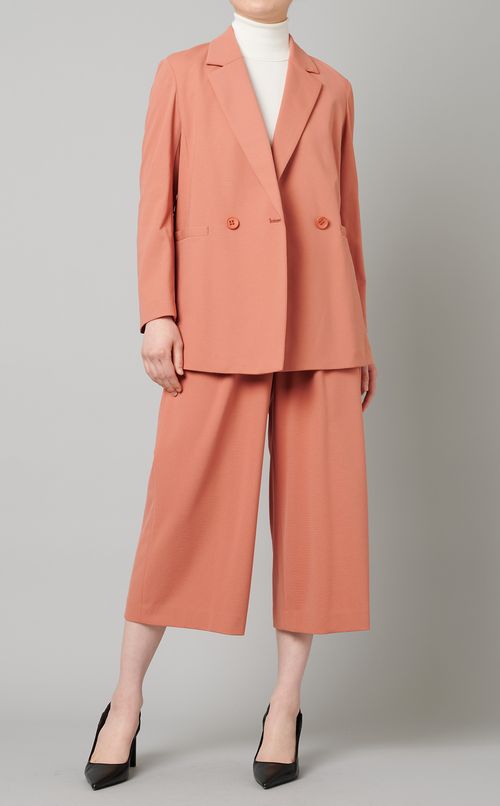 タックワイドクロップドパンツ