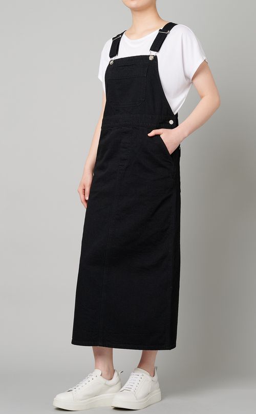 デニムサロペットスカート