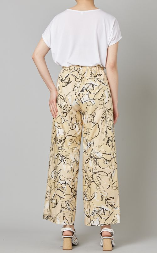 フラワーモチーフイージーパンツ