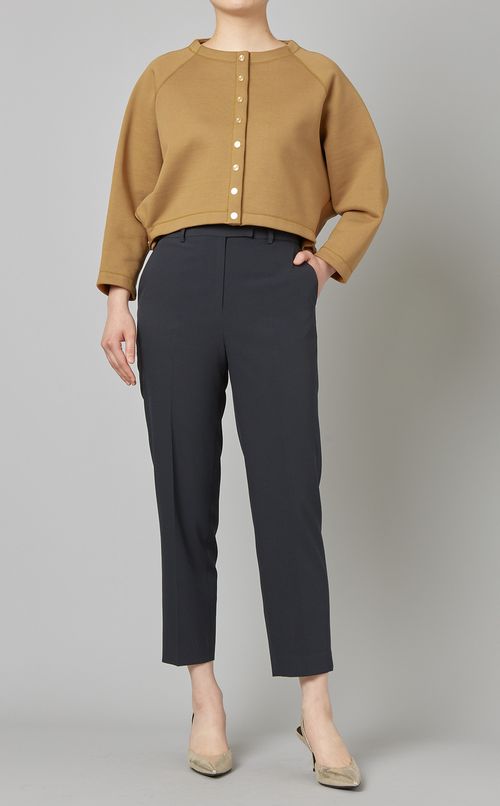 スナップボタンコットンカーディガン