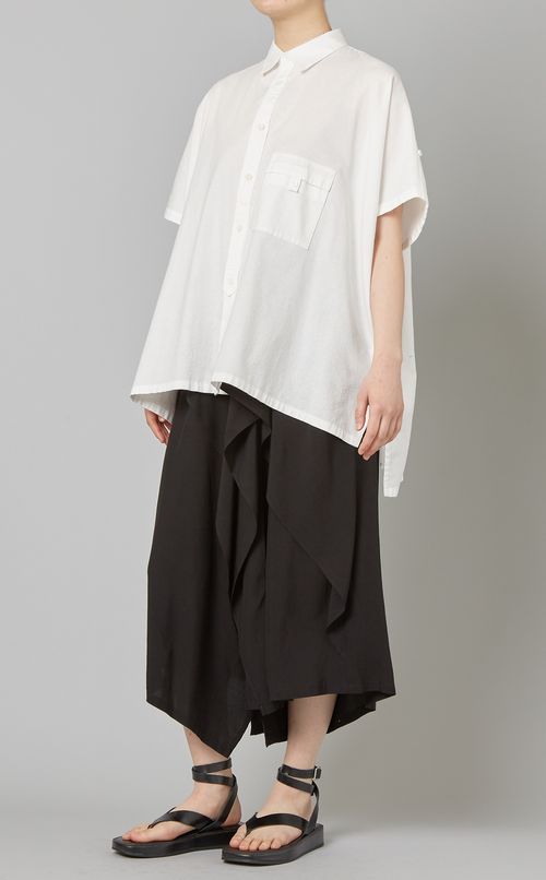 ロールアップスリーブシャツ